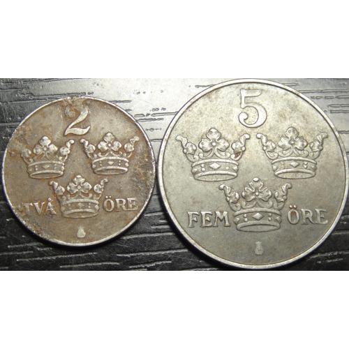 Монети Швеції 1949 (Король Густав V)