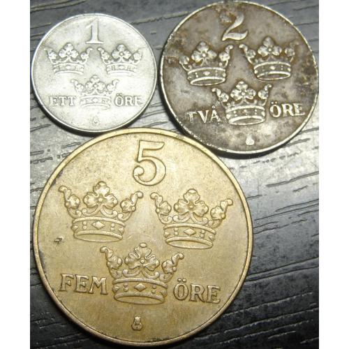 Монети Швеції (Король Густав V)