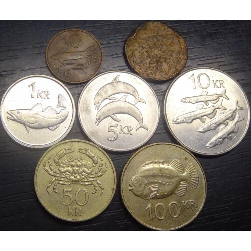 Комплект монет Ісландії (нова крона)