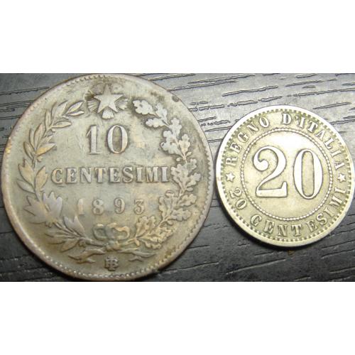 Монети Італії (Король Умберто I)