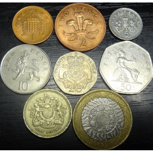 Річний комплект обігових монет Британії 2003 (повний)