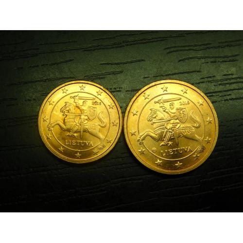 Євромонети Литви 2015 UNC