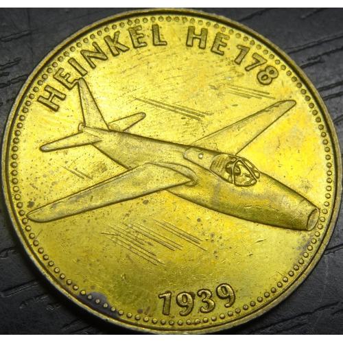 Заправочний жетон Shell - Heinkel HE 178 Франція (магнітний)