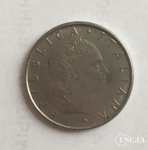 Итальянская монета 1982 L.50
