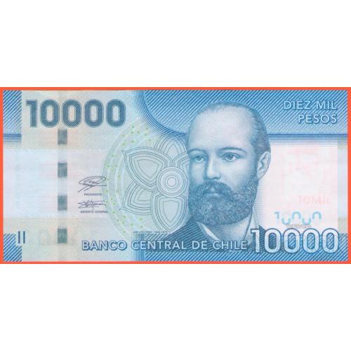 Чилі / Чили 10000 песо 2021р UNC Р-163k