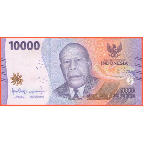 Индонезия 10000 рупий 2022г UNC P-165