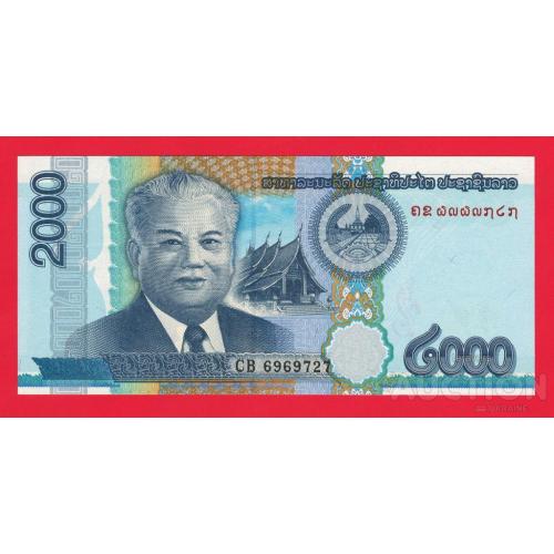 Лаос 2000 к1п 2011р UNC Р-41а