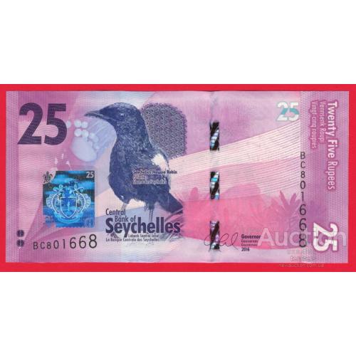 Сейшели / Сейшелы 25 рупій 2016р  UNC Р-48