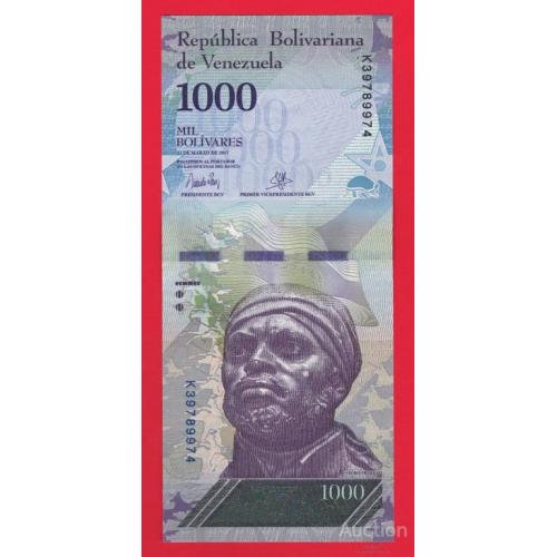 Венесуэла 1000 боливаров 2017 UNC