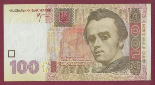 100 гривен 2005 г серия ЗД aUNC