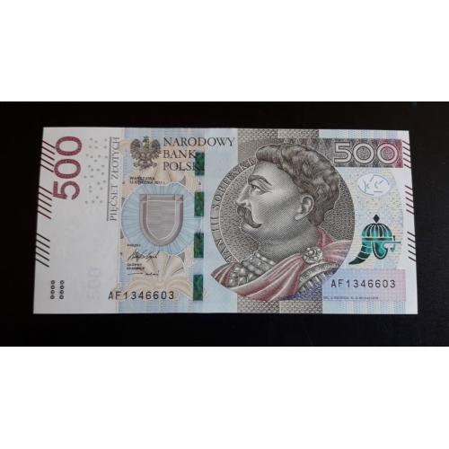 Польща Польша 500 злотих 2017 злотых UNC Poland 
