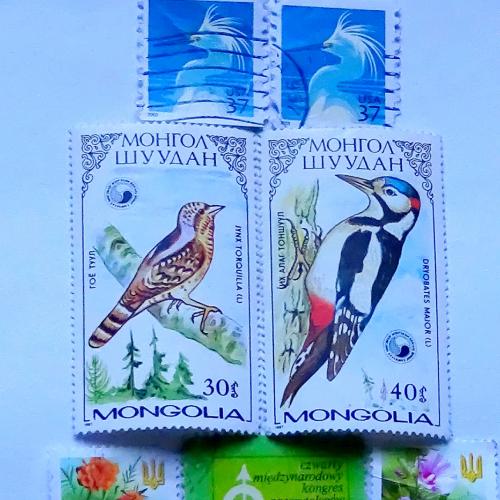 Набор марок, природа ,разных стран(1987г).