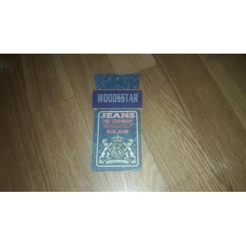 Бирка на джинсы WOODSTAR времен СССР.
