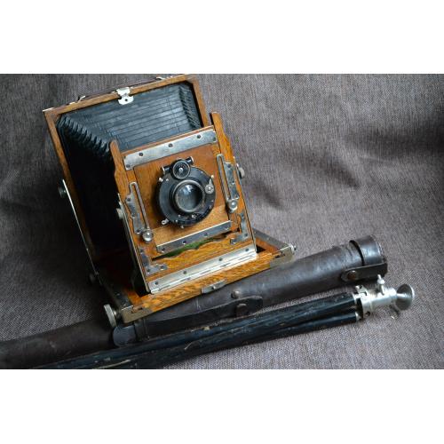 Старинная, дорожная камера, Doppel-Anastigmat Kaelar F6.8 / 180 mm