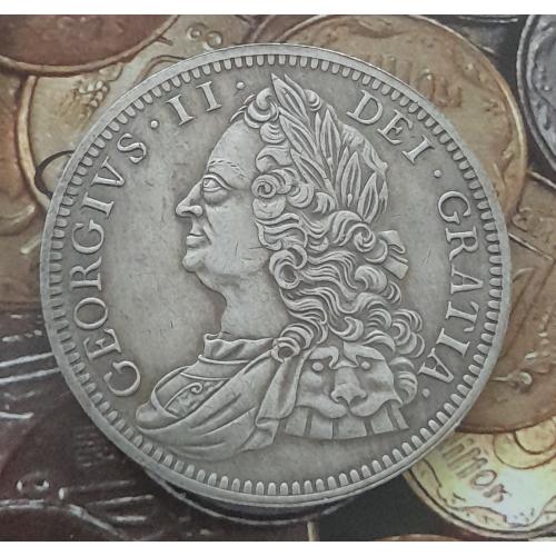 1 шиллинг 1746 Георг II Великобритания, копия.
