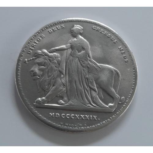 5 фунтів 1839 року "Королева Великобританії" Копія.
