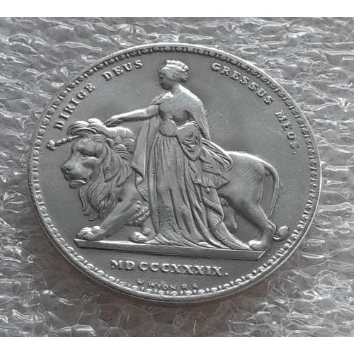 5 фунтів 1839 року "Королева Великобританії". Копія.