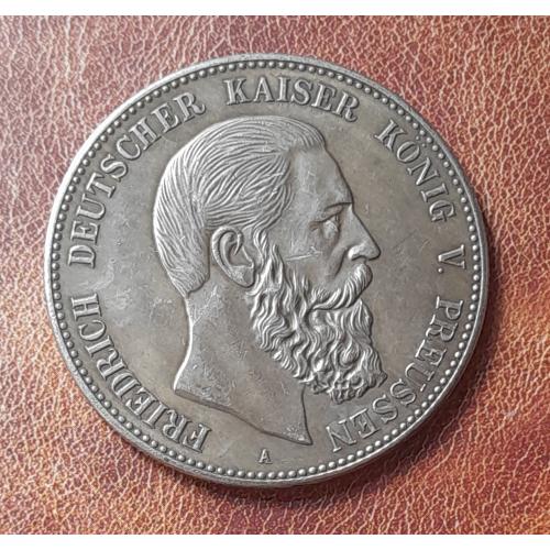 5 марок 1888 року. Пруссія. Фрідріх ІІІ. Копія.