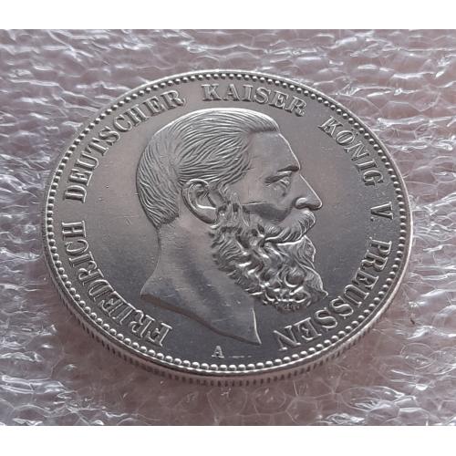 5 марок 1888 року. Пруссія. Фрідріх ІІІ. Копія.