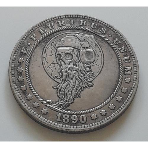 Доллар США 1890 г. "Диск-жокей" Hobo nickel