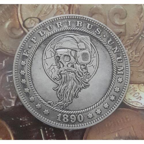 Доллар США 1890 г. "Диск-жокей" Hobo nickel