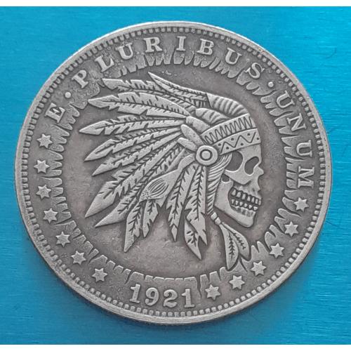 Доллар США 1921 г. "Индеец" Hobo nickel
