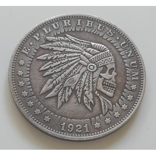 Доллар США 1921 г. "Индеец" Hobo nickel