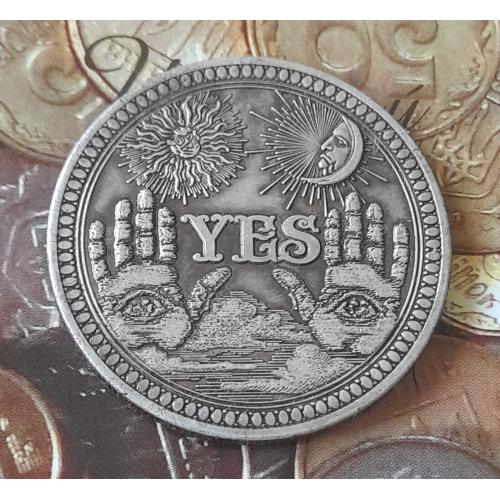 Ігрова монета "ТАК - НІ".  Hobo Nickel.