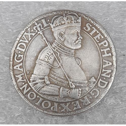 Польща. Талер 1585 року. Стефан Баторій. Копія.