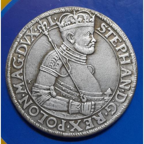 Польща. Талер 1585 року. Стефан Баторій. Копія.