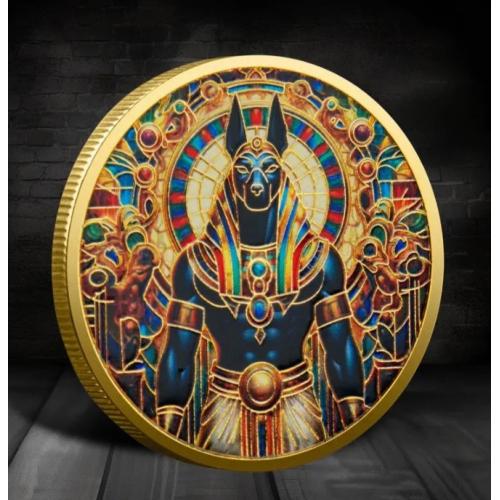 Сувенірна монета: Давньоєгипетський бог "Анубіс".