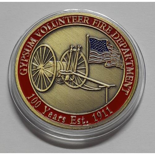 Сувенірна монета: " Пожежний автомобіль ".