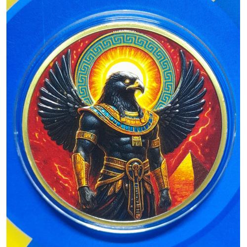 Сувенірна монета: Стародавній Єгипетський " Бог Орла ".