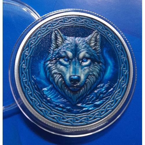 Сувенірна монета: " Воїн та вовк ".