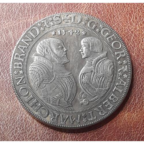 Талер 1542 року. Бранденбург. Георг та Альберт. Копія.