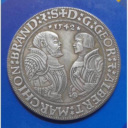 Талер 1542 року. Бранденбург. Георг та Альберт. Копія.