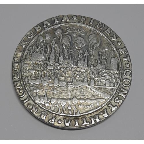 Талер 1629 р. "Торунь в облозі".  Копія.