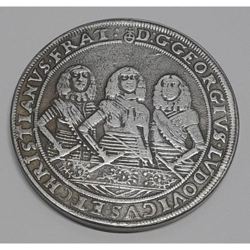 THALER 1659 р., GEORGIVS-LUDOVIC-CHRISTIAN. Копія.