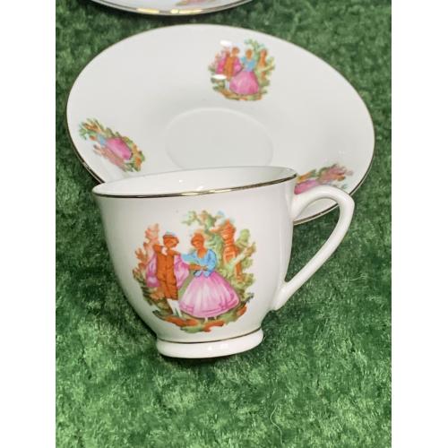 Чашка з блюдцем вінтажна кавова пара еспресо порцеляна старий Китай 1960-ті (Н2872)  