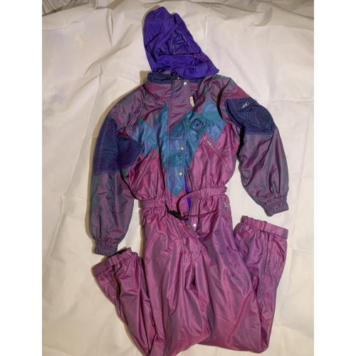 Комбінезон гірськолижний жіночий вінтажний фіолетовий Brid’n’Tech K2 Chamoni ретро 80–90-ті розмір 3