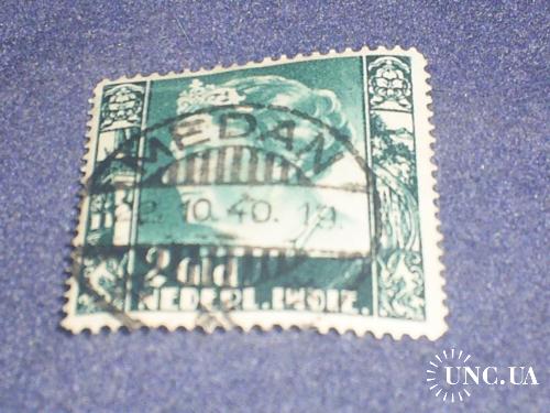 Голланд. Индия-1938 г.-Королева Вильгельмина (2 гульдена) 16 евро