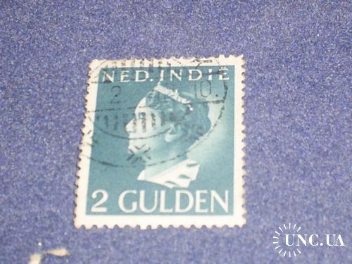 Голланд. Индия-1941 г.-Королева Вильгельмина (2 гульдена)
