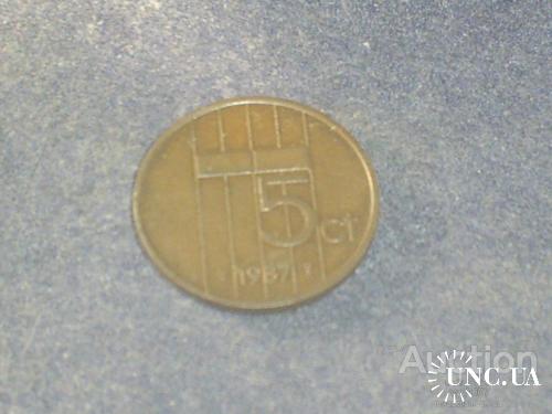 Голландия-1987 г.-5 центов