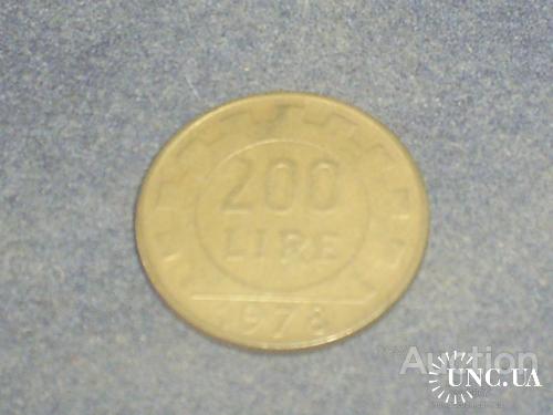 Италия-1978 г.-200 лир