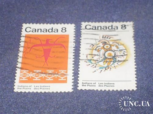 Канада-1972 г.-Живопись, индейцы (полная)