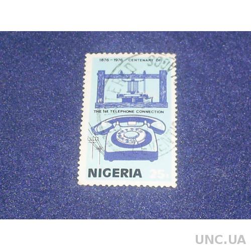 Нигерия-1976 г.-100 лет телефону