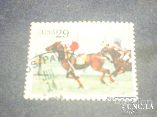 США-1993 г.-Лошади, скачки, спорт, поло