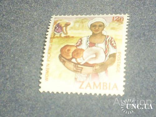 Замбия**-1983 г.-Аборигенка 6 евро