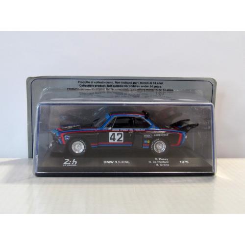 BMW 3.5 CSL #42 1976, Altaya. 1:43 бокс и запечатанный блистер. БМВ 3.5 CSL 1976