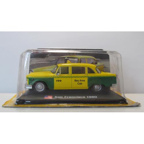 Checker Taxi San Francisco 1980, Amercom. 1:43 блистер. Чеккер Такси 1980